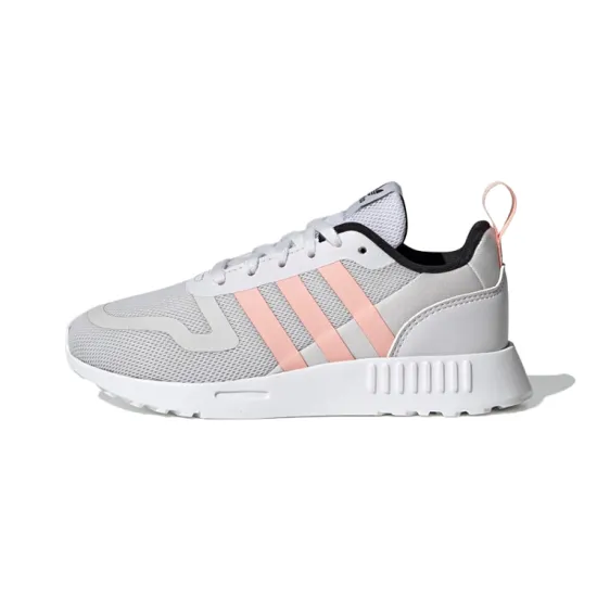 Adidas Originals Multi Slip-Resistant Low-Top Kids' Running Shoes Gray Pink Children Aged 3-7 Years Old