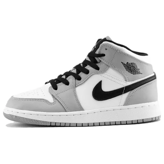Jordan 1 Mid Light Smoke Grey GS