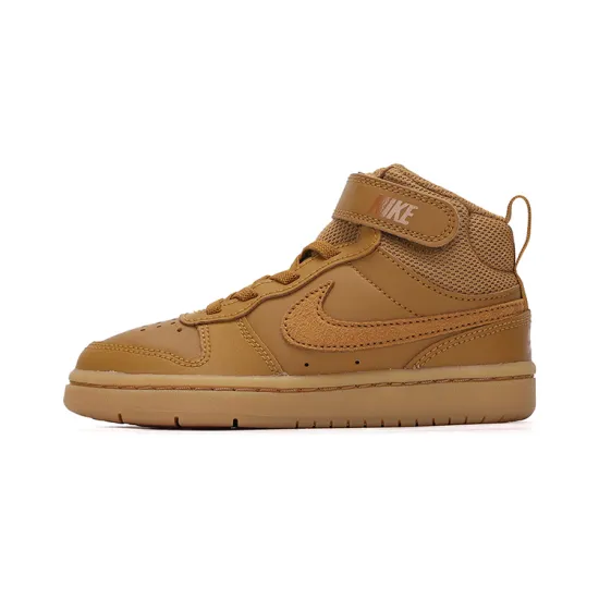 Nike Court Borough Mid 2 Wheat Black Gum Light Brown GS