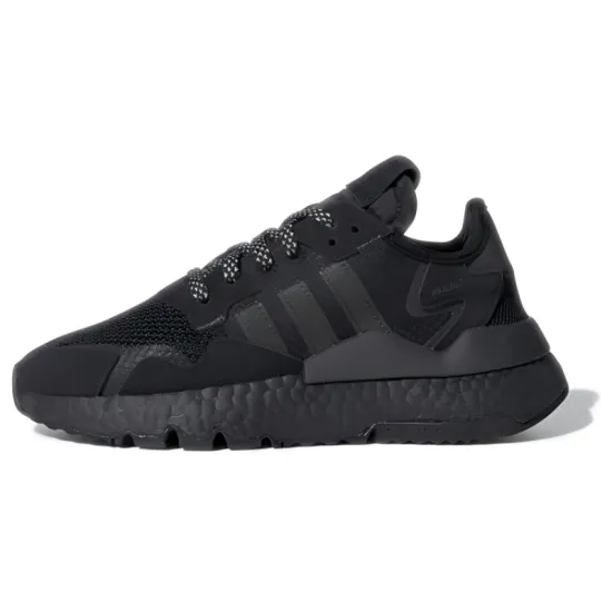 Adidas Originals Nite Jogger Cushioning Low Top Kids Lifestyle Shoes Black Teenagers