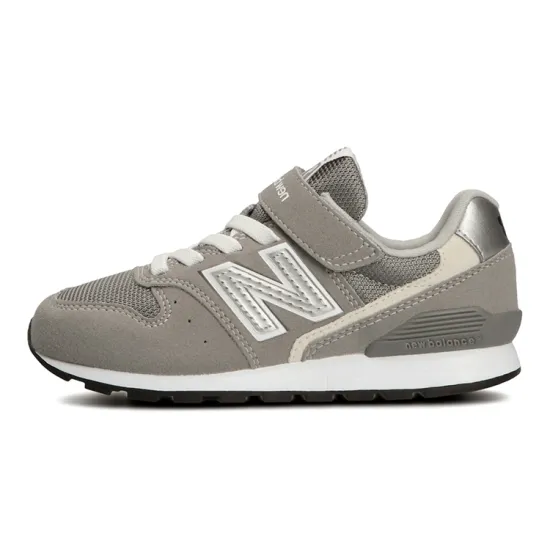 New Balance V3 Slip-Resistant Cushioning Wear-Resistant Breathable Low-Top Running Shoes Classic Gray Kids