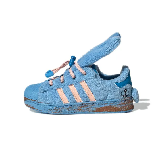 Adidas Originals SUPERSTAR 360 Anti Slip Wear Resistant Low Top Baby & Toddler Shoes Blue Infant And Toddler