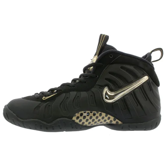 Nike Air Foamposite Pro Black Metallic Gold GS