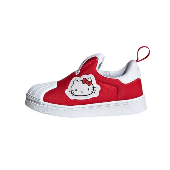 Hello Kitty x Adidas Originals Low Top Skateboard Shoes Red White Infant And Toddler