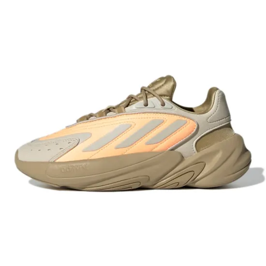 Adidas Originals Ozelia J Anti Slip And Wear Resistant Breathable Low Top Running Shoes Brown Orange Teenagers