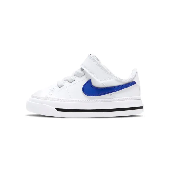 Nike Court Legacy Slip Resistant Cushioning Balance Low Top Skateboard Shoes White Blue Black Infant And Toddler