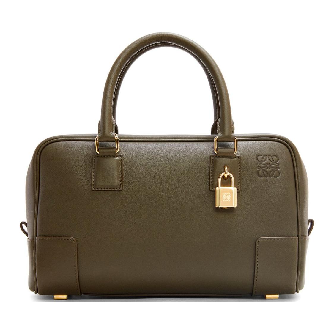 Женская сумка LOEWE Amazona 23 (темный хаки)