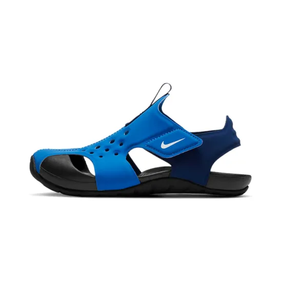 Nike Sunray Protect 2 Slip-Resistant Breathable Children's Sandals Blue Black Children Aged 3-7 Years Old