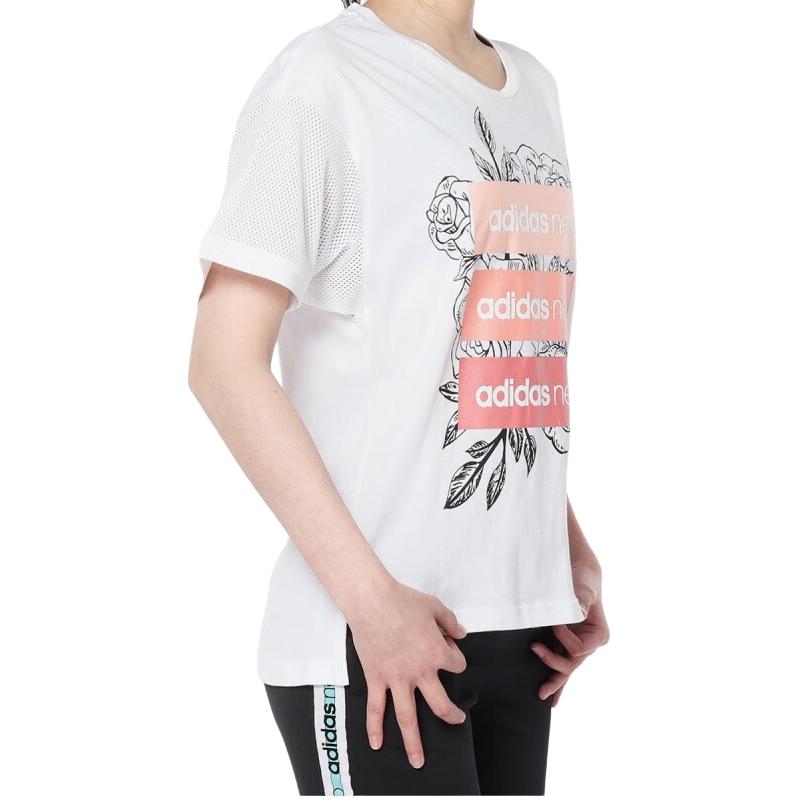 Женская футболка adidas neo (белый) — фото 3