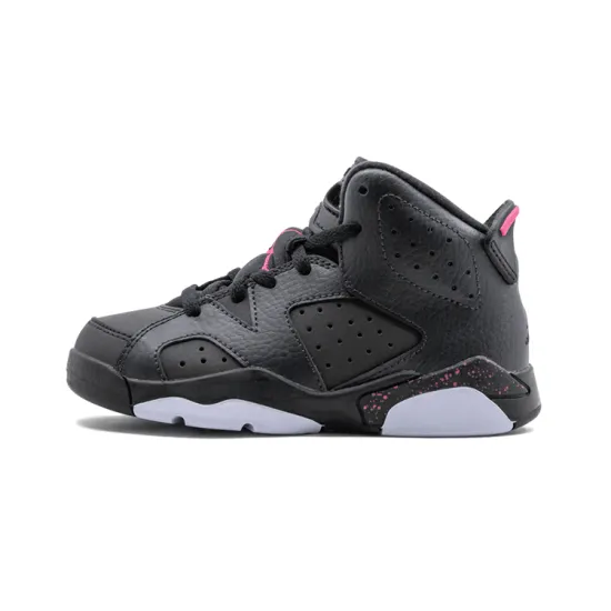 Jordan Air Jordan 6 Slip Resistant Cushioning High Top Children's Basketball Shoes Children Aged 3 7 Years Old