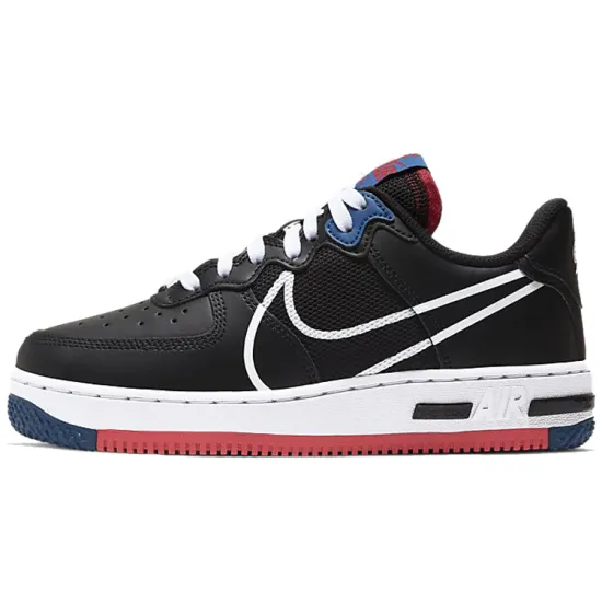 Nike Air Force 1 Low React SU Black Gym Red GS