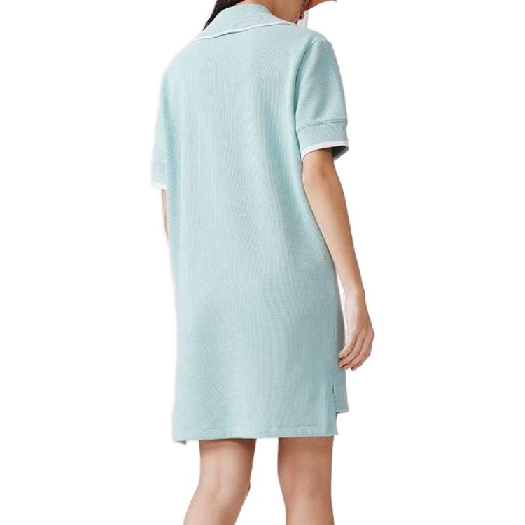 Женское платье LACOSTE Waffle Polo (синее) — фото 6