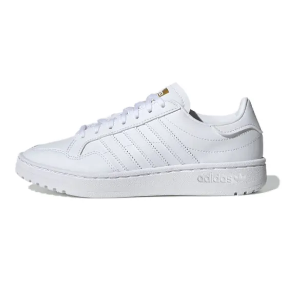 Adidas Originals Team Court J Low Top Kids' Skateboarding Shoes White Teenagers