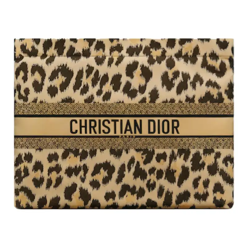 DIOR Technical Fabric Coin Purse, Shoulder Bag, Clutch Women's Beige