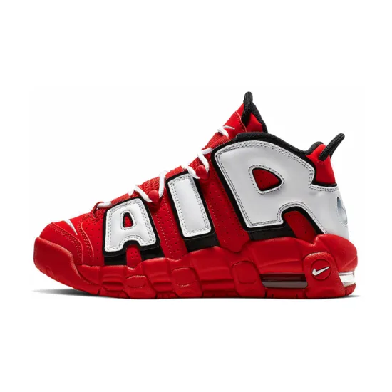 Nike Air More Uptempo University Red Black White GS