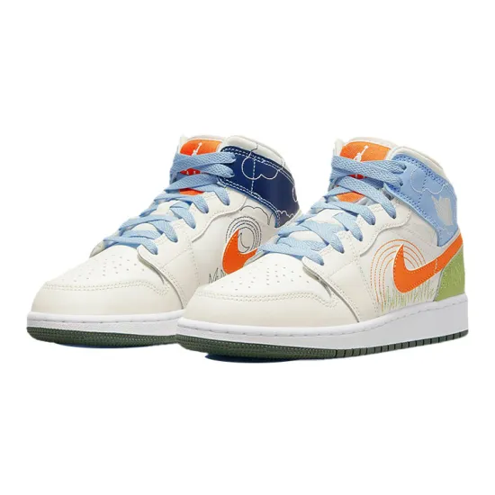 Jordan 1 Mid SE Stitch GS