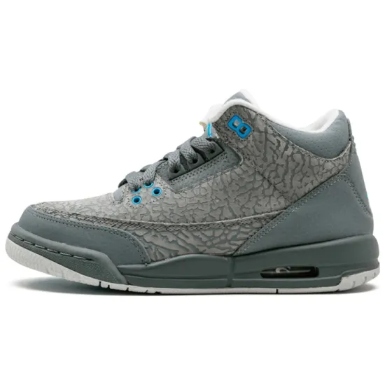 Jordan 3 Retro Flip Cool Grey Blue Glow GS