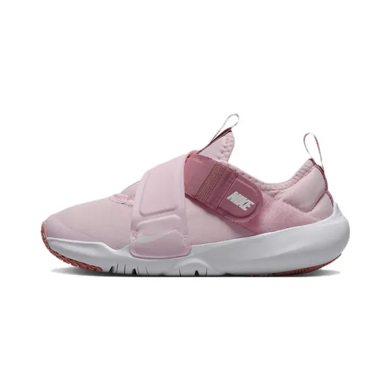 Nike Flex Advance Slip-Resistant Cushioning Wear-Resistant Low-Top Running Shoes Pink White Children Aged 3-7 Years Old