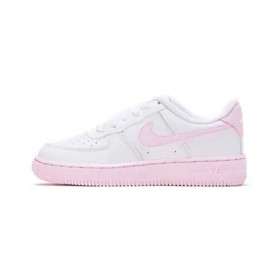 Nike Air Force 1 Low-Top Skateboard Shoes Pink White Children Aged 3-7 Years Old