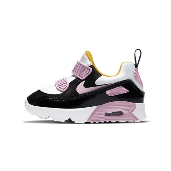 Nike Air Max 90 Low Top Running Shoes Black Pink Infant And Toddler