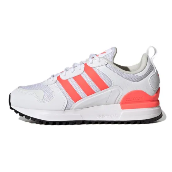 Adidas Originals ZX 700 HD J Wear-Resistant Low-Top Sports Casual Shoes White Red Teenagers