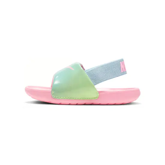 Nike Kawa Slide Low Top Toddler Shoes Pink/Blue/Green Infant And Toddler