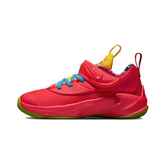 Uno x Nike Freak 3 Slip Resistant Low Top Children's Basketball Shoes Red Children Aged 3 7 Years Old
