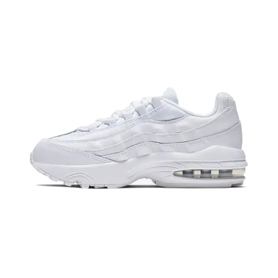 Nike Air Max 95 White Metallic Silver GS