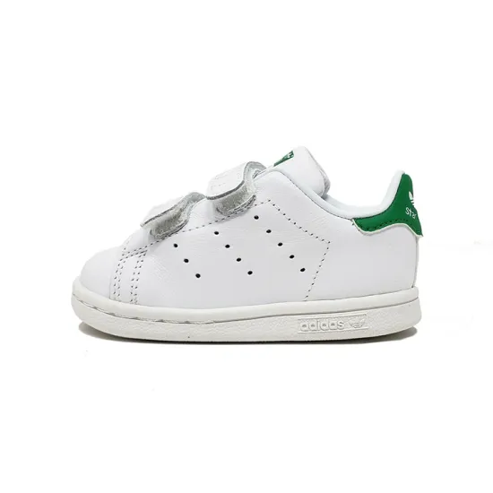 Adidas Originals Cf Anti Slip Wear Resistant Low Top Toddler Shoes White Green Infant And Toddler