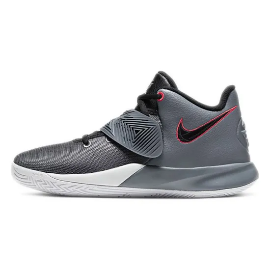Nike Kyrie Flytrap 3 Slip-Resistant Cushioning Wear-Resistant Mid-Top Children's Basketball Shoes Smoke Gray Teenagers