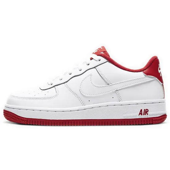 Nike Air Force 1 White University Red GS