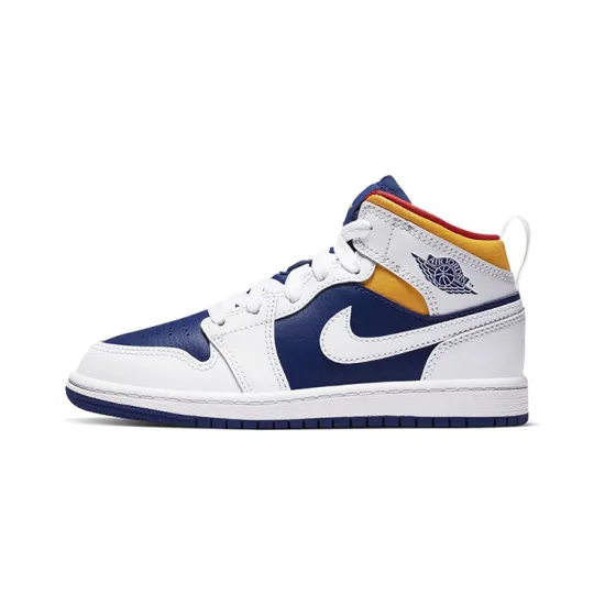 Jordan 1 Mid Hite Deep Royal Blue