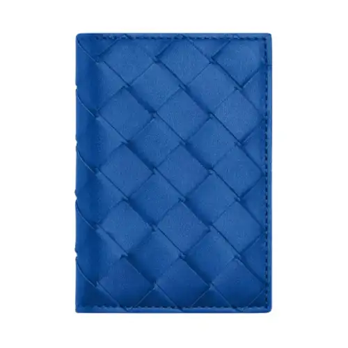 Bottega Veneta Calfskin Card Holder Men's Blue