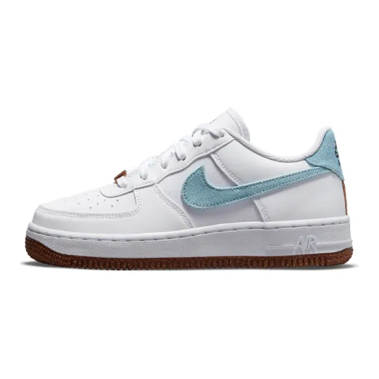 Nike Air Force 1 Low LV8 Indigo Canvas Cork White GS