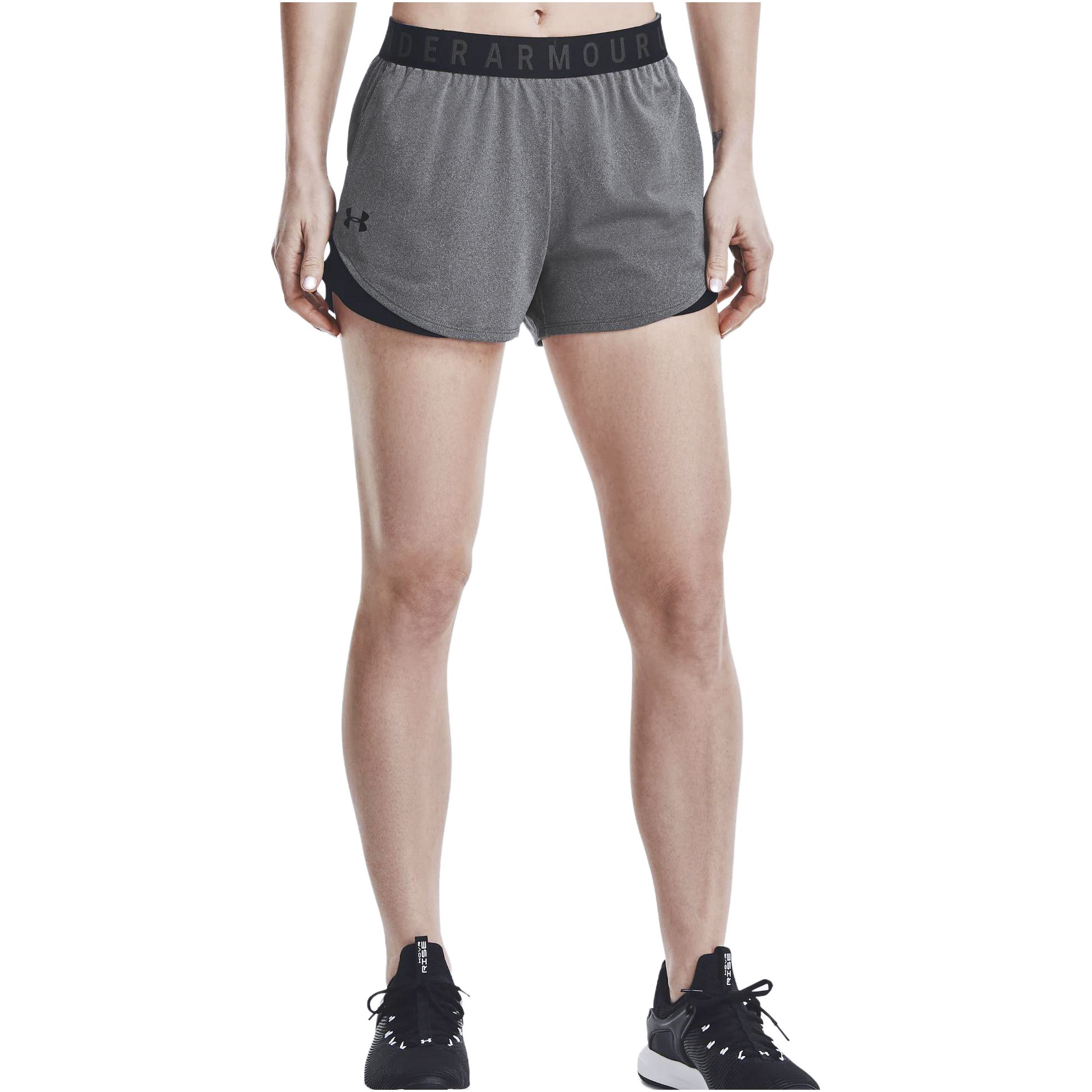 Under Armour Sports Shorts Women’s Gray Moderate Mock Two Piece