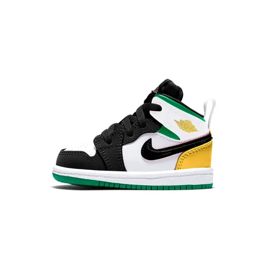 Jordan 1 Mid SE White Laser Orange Lucky Green TD