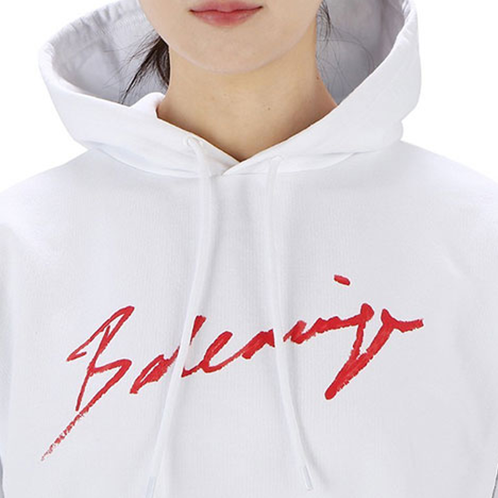Женская худи Balenciaga SS21 Logo (белый) — фото 5