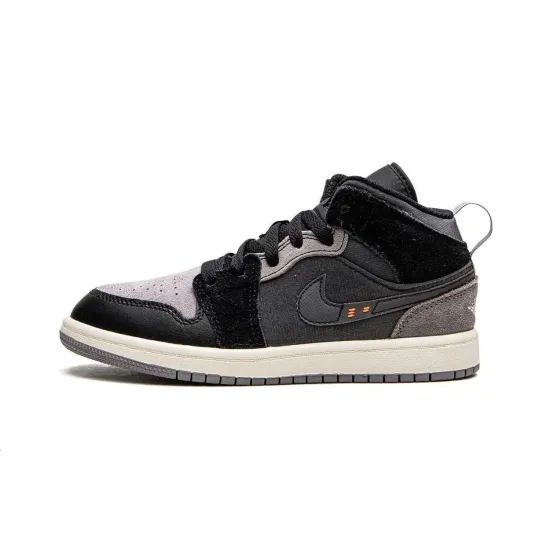 Jordan 1 Mid SE Craft Inside Out Black PS