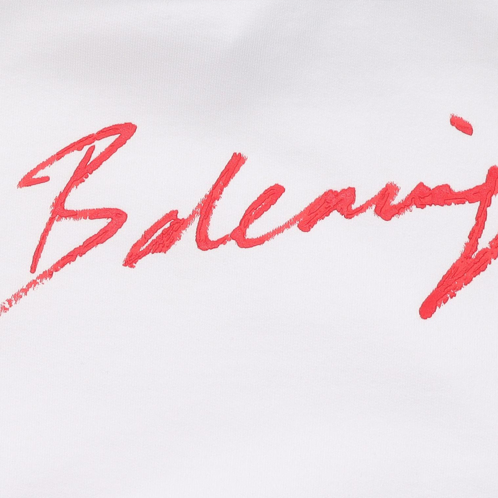 Женская худи Balenciaga SS21 Logo (белый) — фото 6