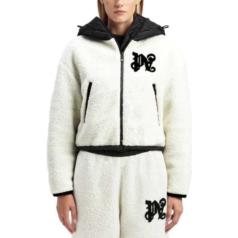 Женская куртка PALM ANGELS Monogram Cozy Ski Jacket (белый) — фото 2