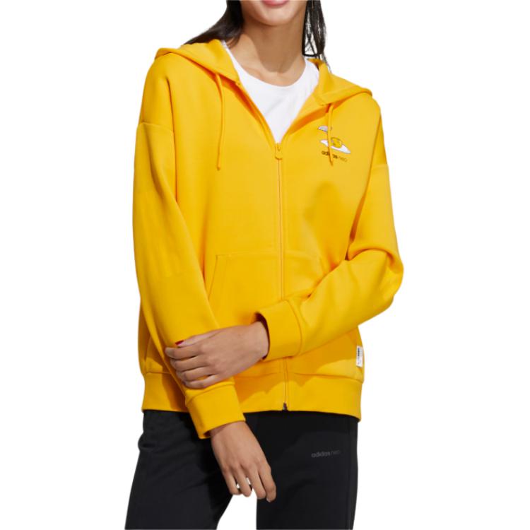Женское худи adidas neo x Гудетама (желтое) — фото 3
