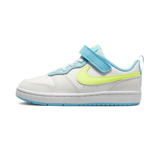 Nike Court Borough Low 2 PS 'White Baltic Blue Volt'