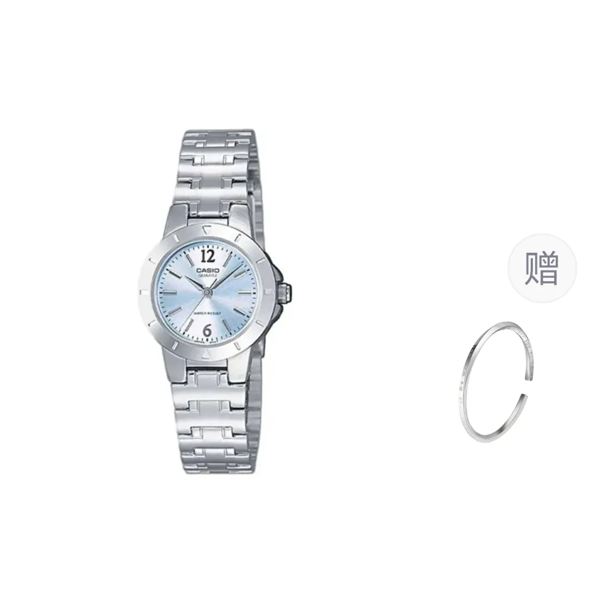 CASIO Women's 26mm Silver Blue Watch