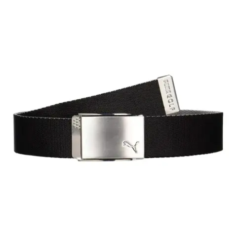 PUMA Fabric Belts Men's Black Width 3.7CM