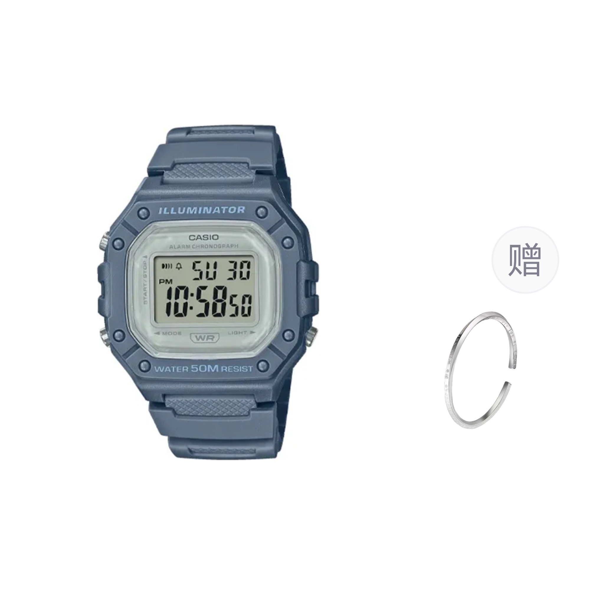 CASIO Casio, silicone fashionable trend quartz women's watch, dial, quartz mechanism, Japanese and Korean