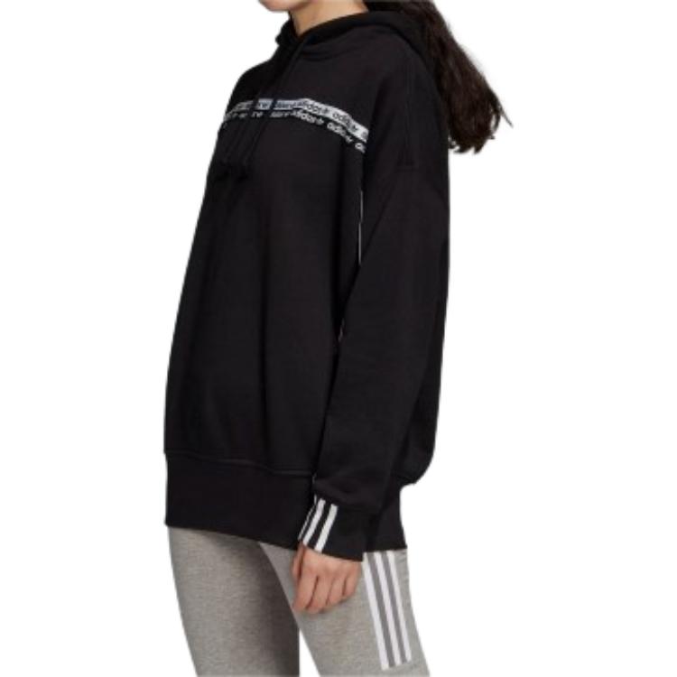 Женские худи adidas originals Hoodie (черный) — фото 5