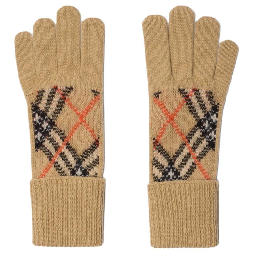 Унисекс перчатки Burberry Logo (песочные)