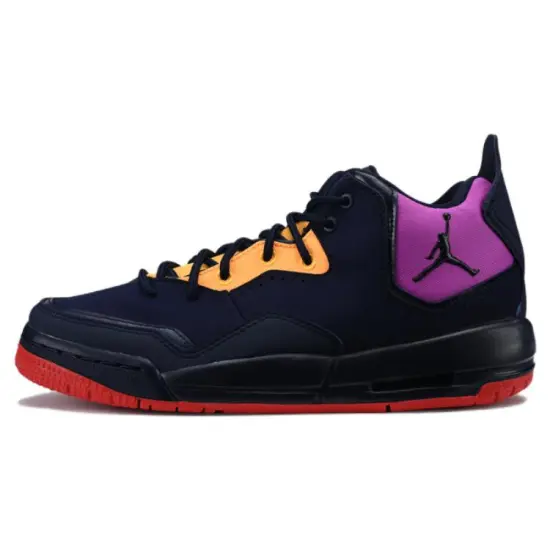 Jordan Courtside 23 Slip-Resistant Anti-Kick Cushioning Mid-Top Kids Lifestyle Shoes Black Grade School