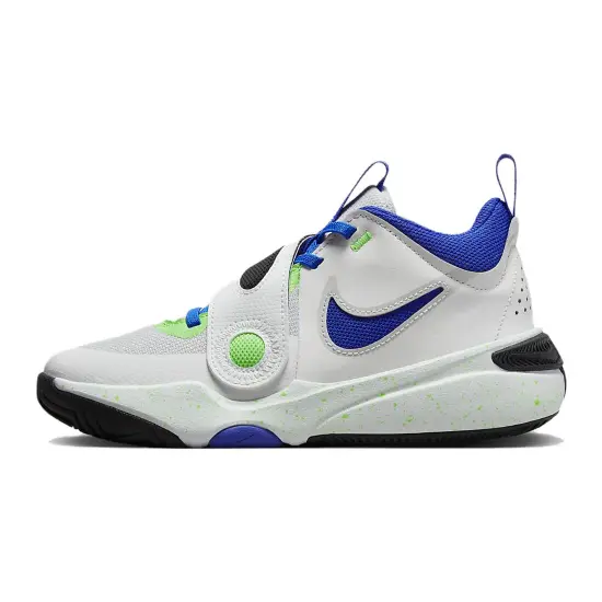 Nike Team Hustle D 11 Green Strike Racer Blue GS