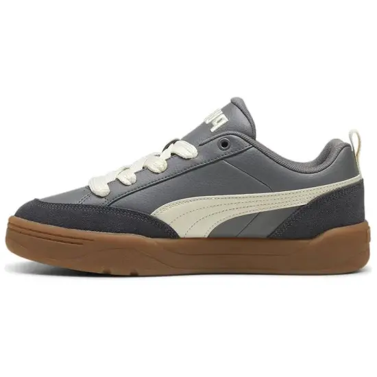 PUMA Park Lifestyle Durable Breathable Low Top Skateboard Shoes Unisex Gray